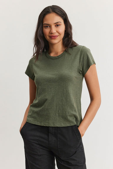 Velvet Originals Round Neck Tee - Marsh Clothing - Tops - Shirts - SS Knits by Velvet | Grace the Boutique