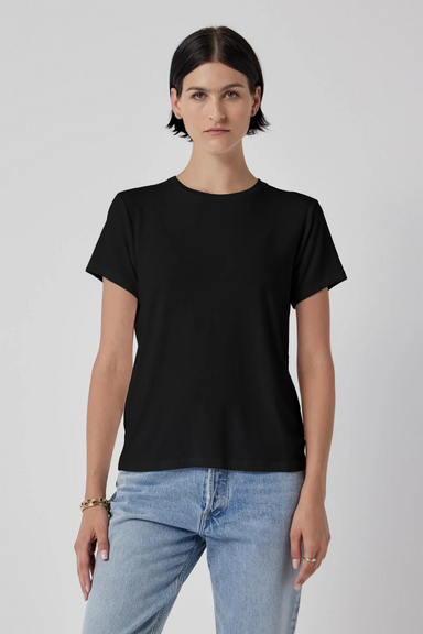 Velvet Solana Modal Jersey Tee - Black Clothing - Tops - Shirts - SS Knits by Velvet | Grace the Boutique