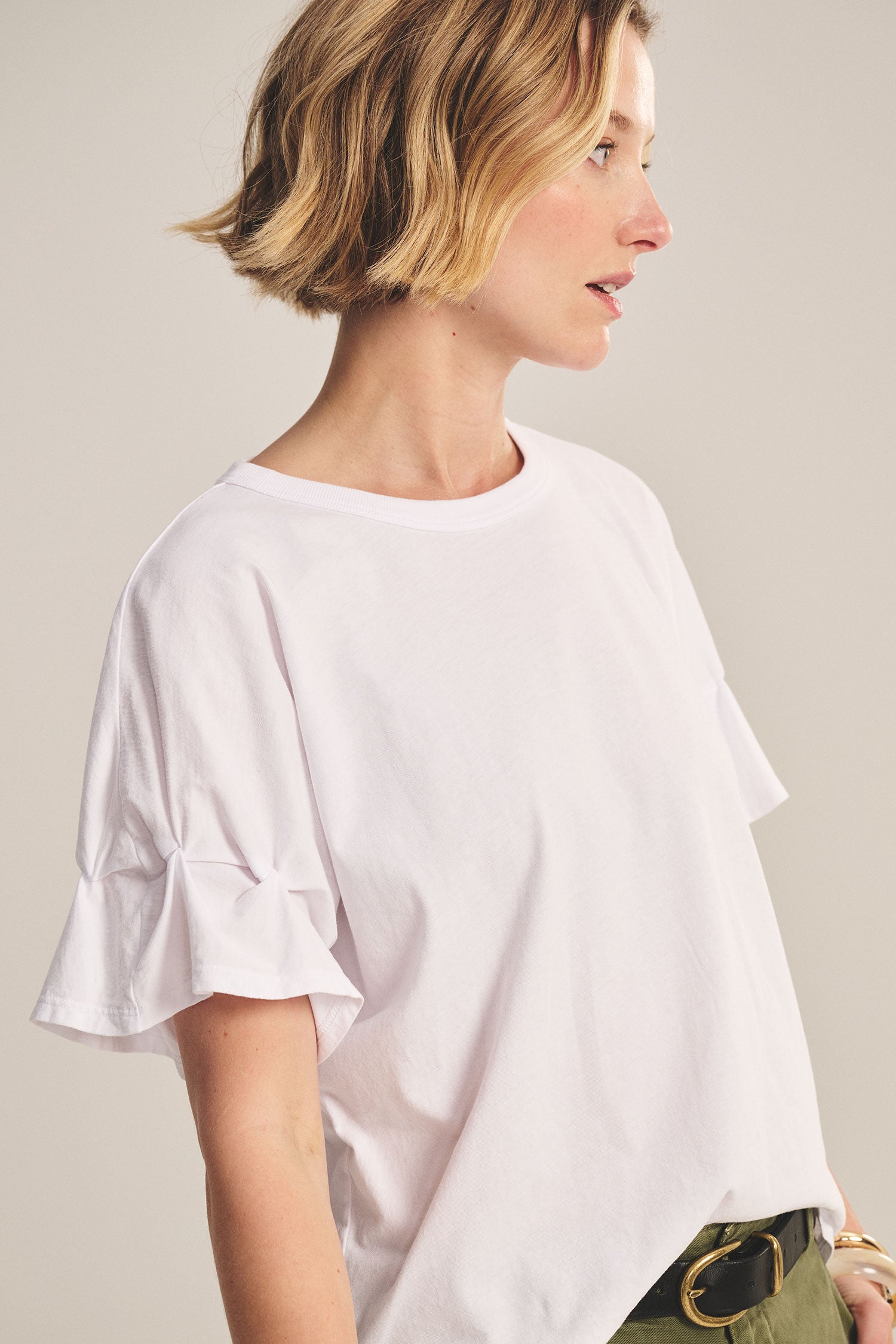 Velvet Tae Jersey Tee - White