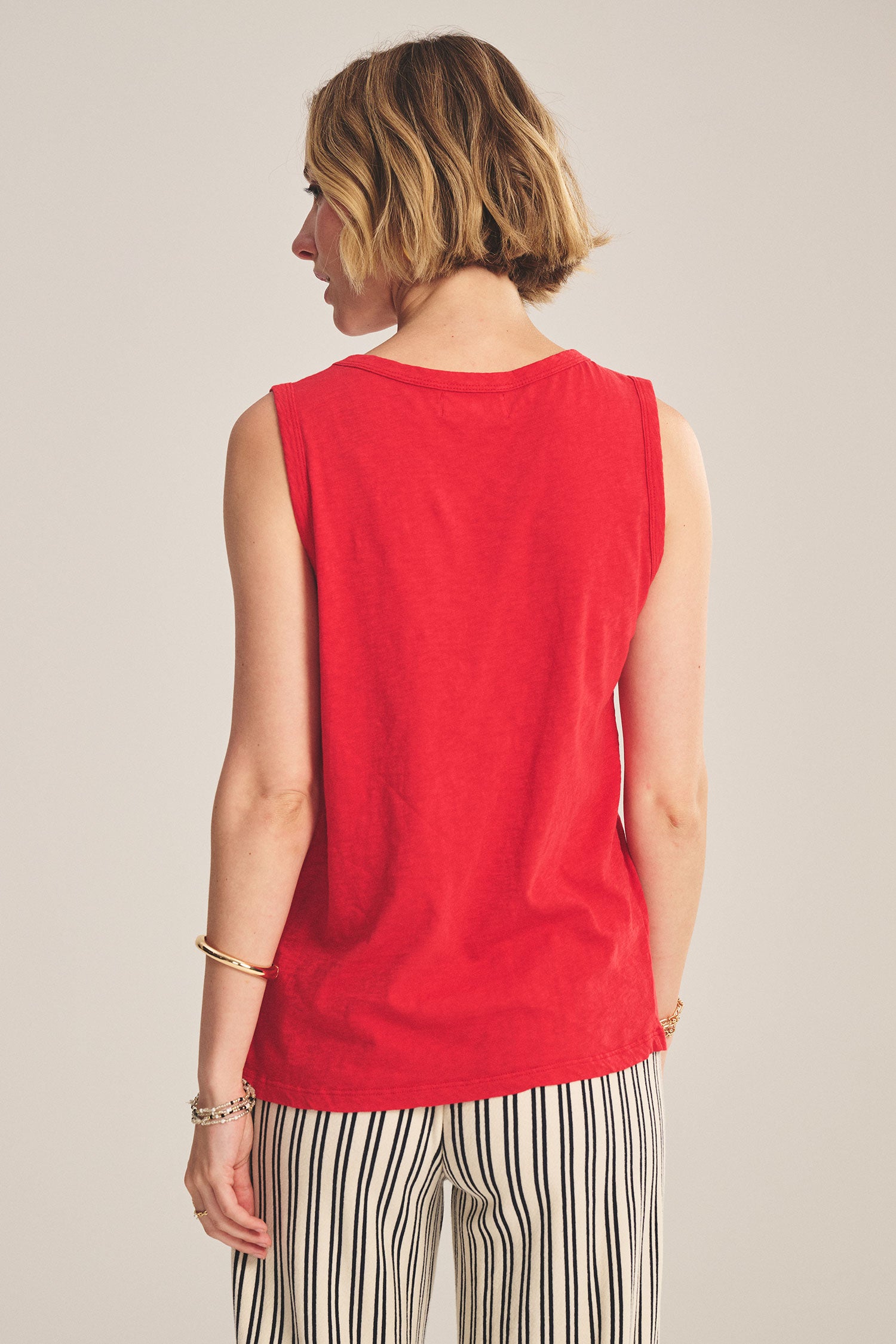 Velvet Taurus Tank - Red Pepper