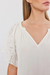 Velvet Tish Eyelet V-Neck Top - Coconut Clothing - Tops - Shirts - Blouses - Blouses Top Price by Velvet | Grace the Boutique
