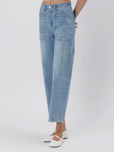 Vervet High Rise Barrel Jeans - Accomplishments Clothing - Bottoms - Denim - Opening by Vervet | Grace the Boutique