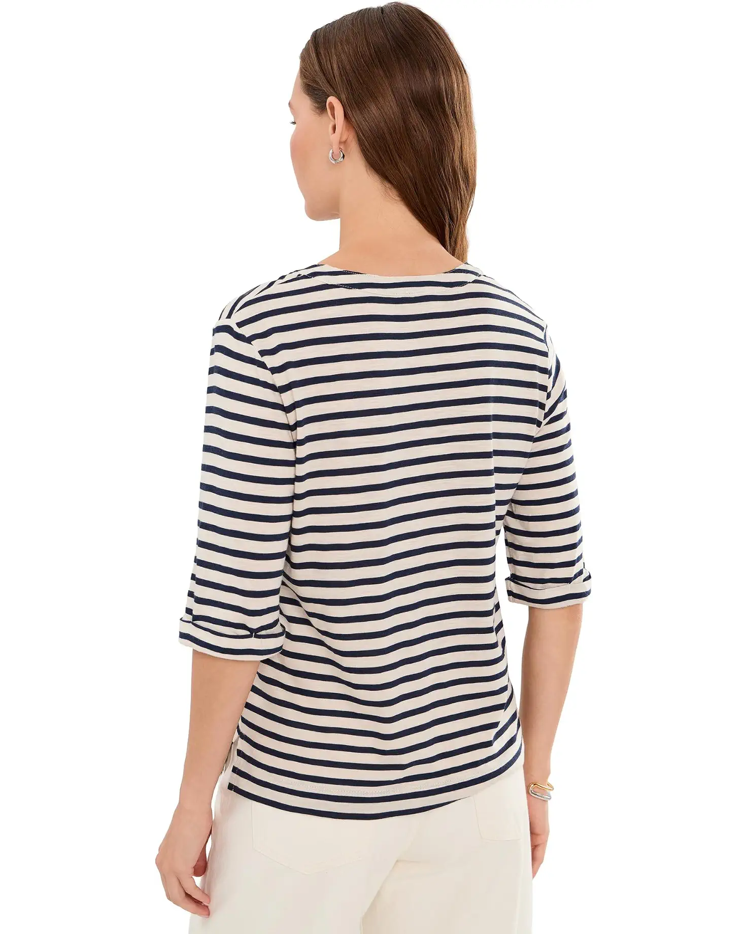 Sanctuary Dolce Notch Neck Tee - Opal/Navy