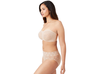 Wacoal Halo Lace Strapless Bra - Sand Lingerie - Bras - Basic - Underwired by Wacoal | Grace the Boutique