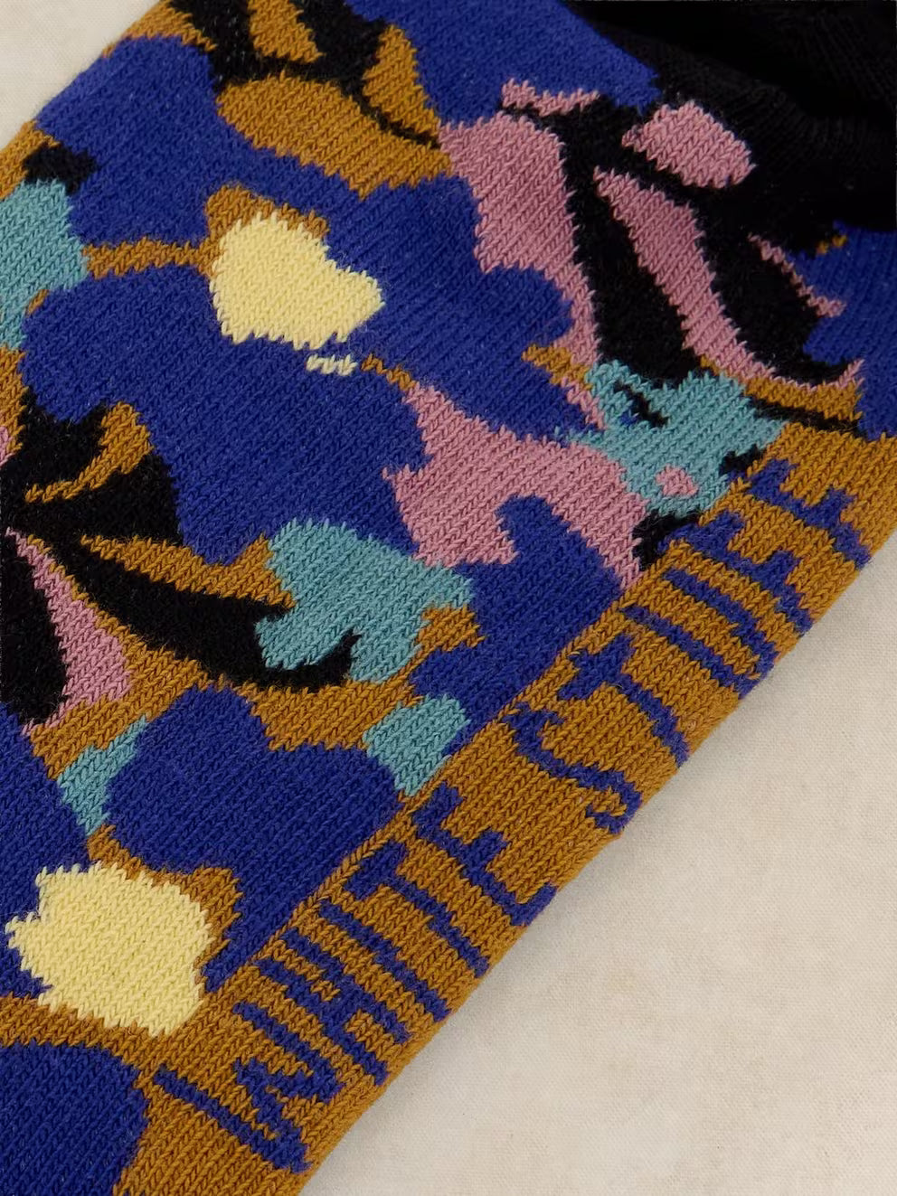 White Stuff All Over Floral Ankle Sock - Blue Multi