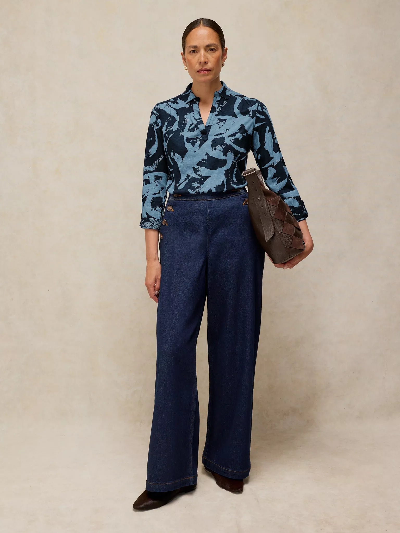 White Stuff Allie Shirt - Blue Print F26