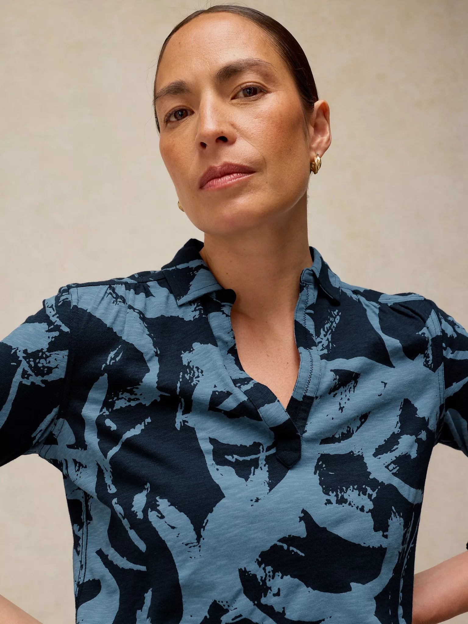 White Stuff Allie Shirt - Blue Print F26