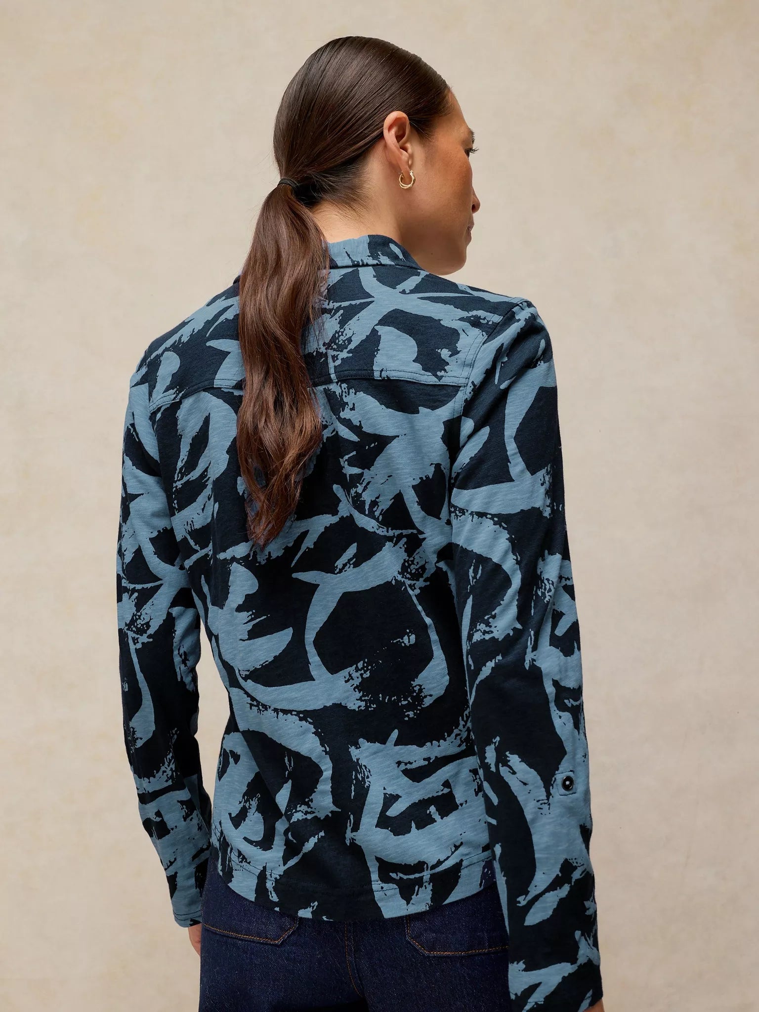 White Stuff Allie Shirt - Blue Print F26