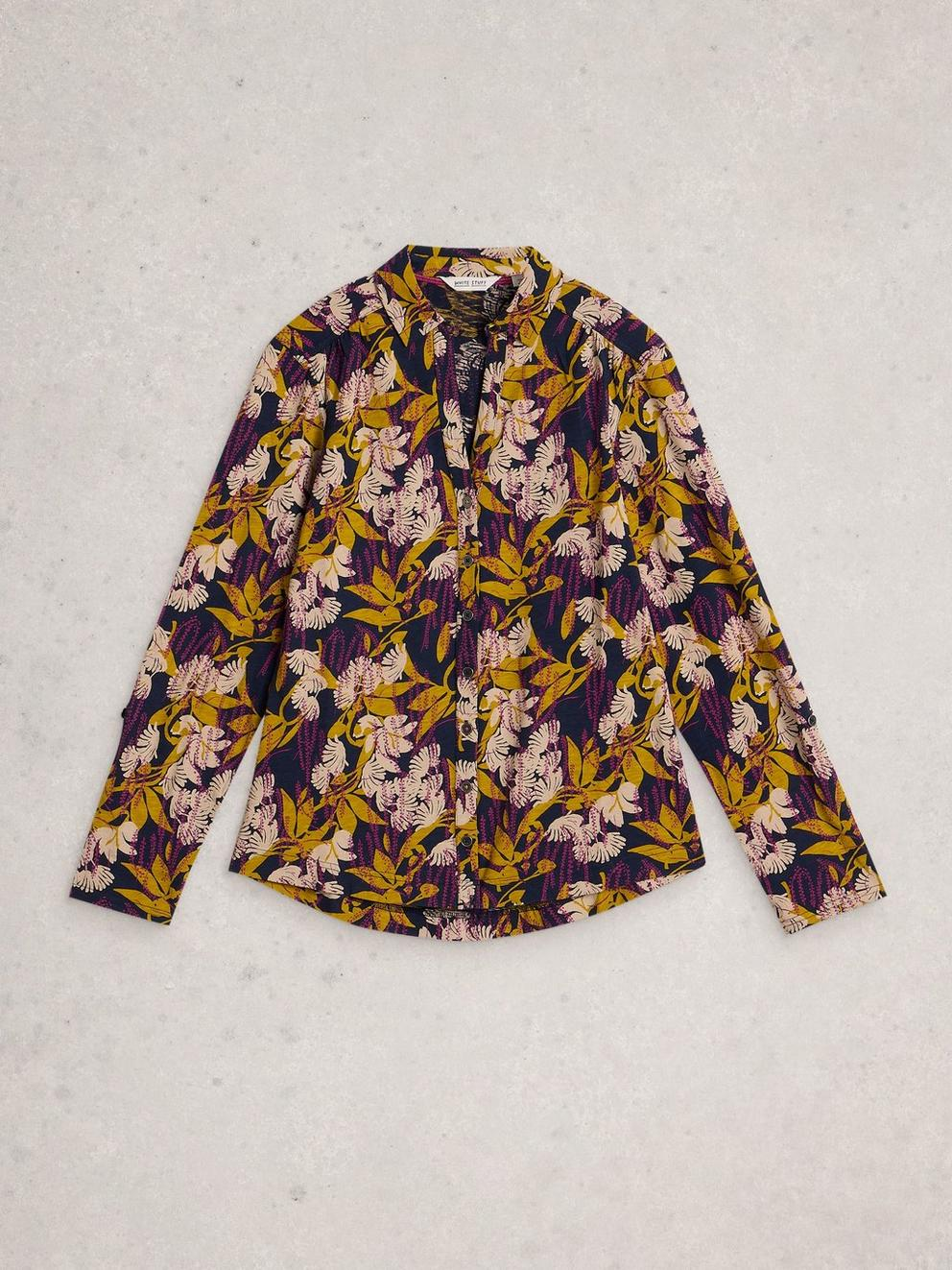 White Stuff Annie Jersey Shirt - Navy Multi