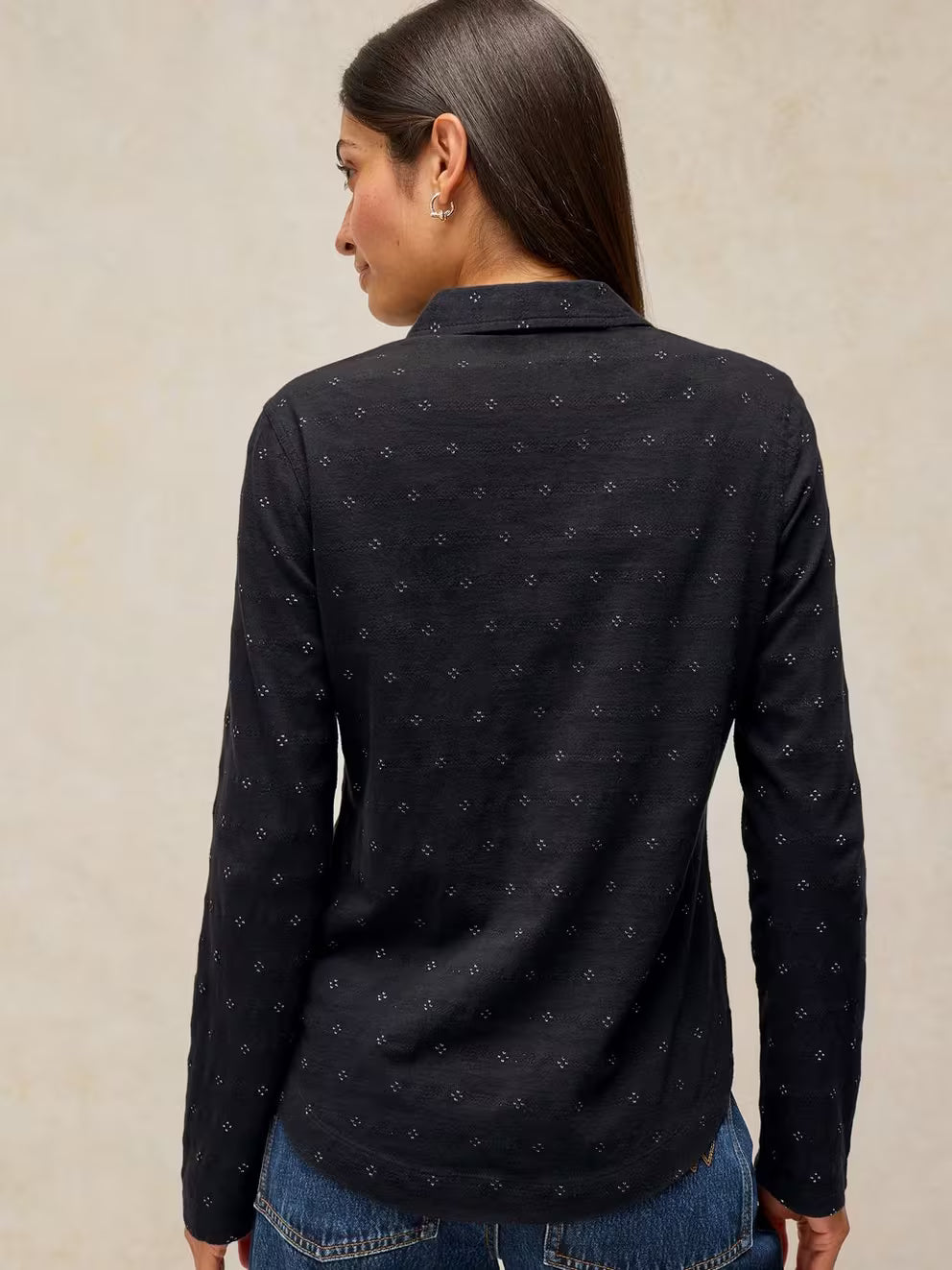 White Stuff Annie Sparkle Shirt - Black
