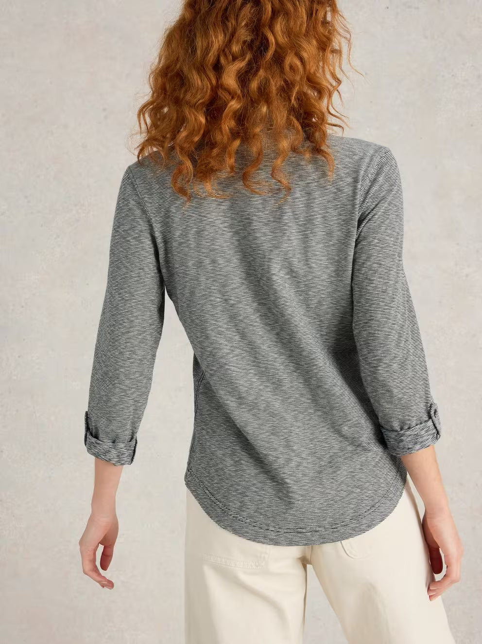 White Stuff Annie Stripe Shirt - Navy Multi