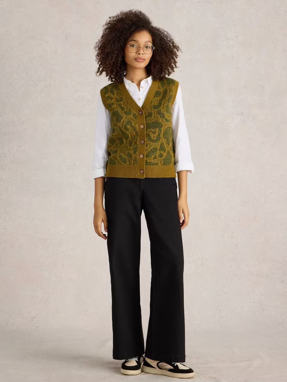 White Stuff Ayla Wide Leg Jean - Black Denim