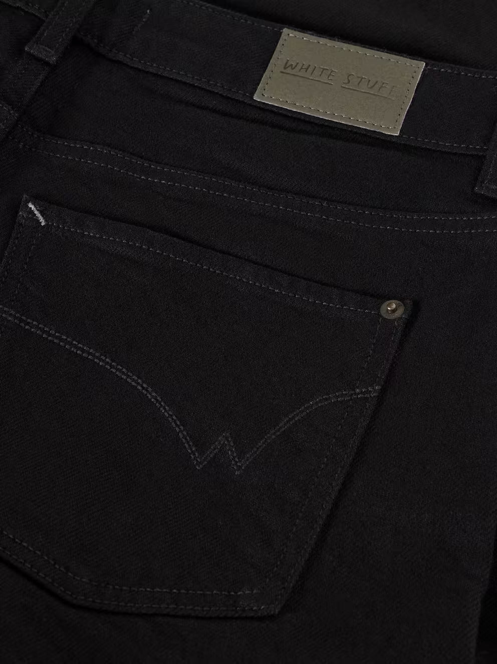 White Stuff Ayla Wide Leg Jean - Black Denim