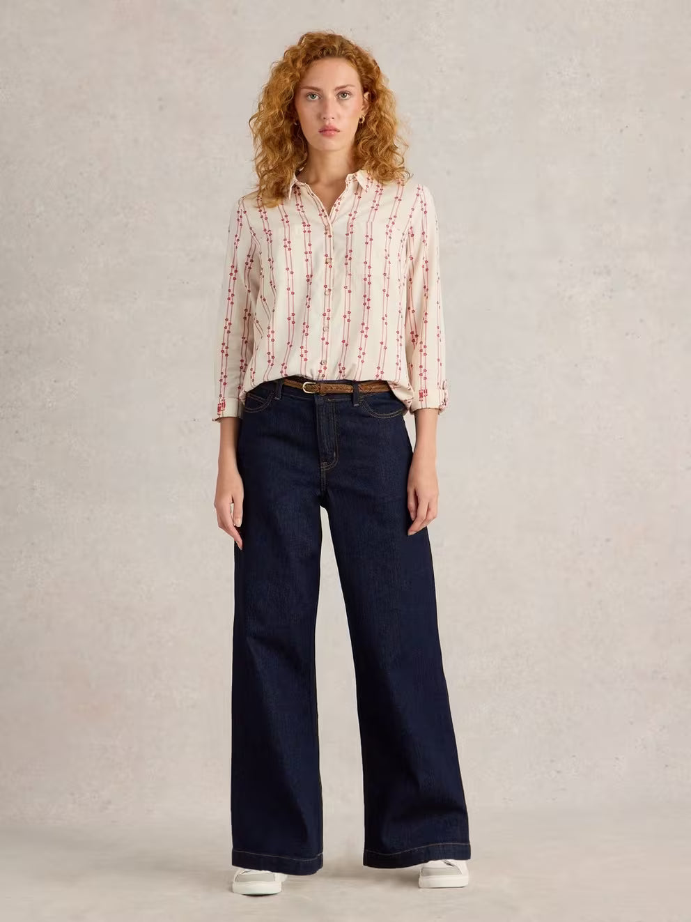 White Stuff Ayla Wide Leg Jean - Dark Denim