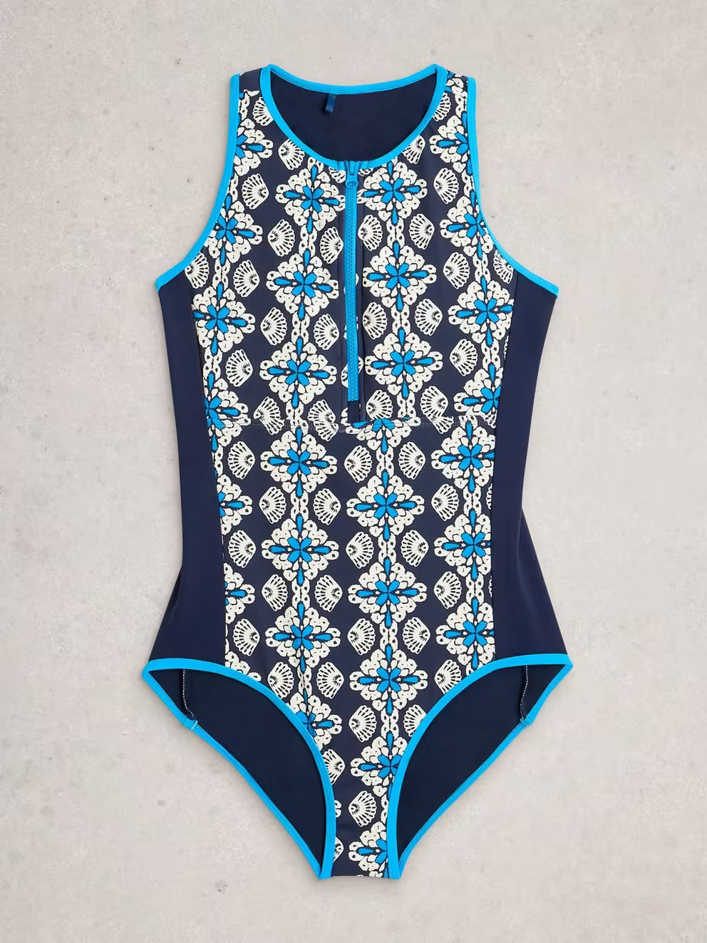 White Stuff Bay Swimsuit - Navy Print
