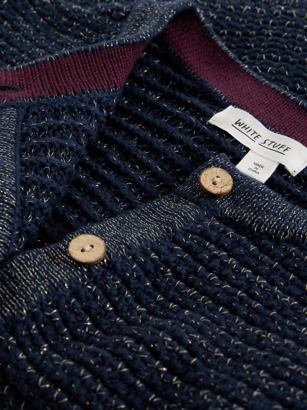 White Stuff Belle Sparkle Vest - Dark Navy