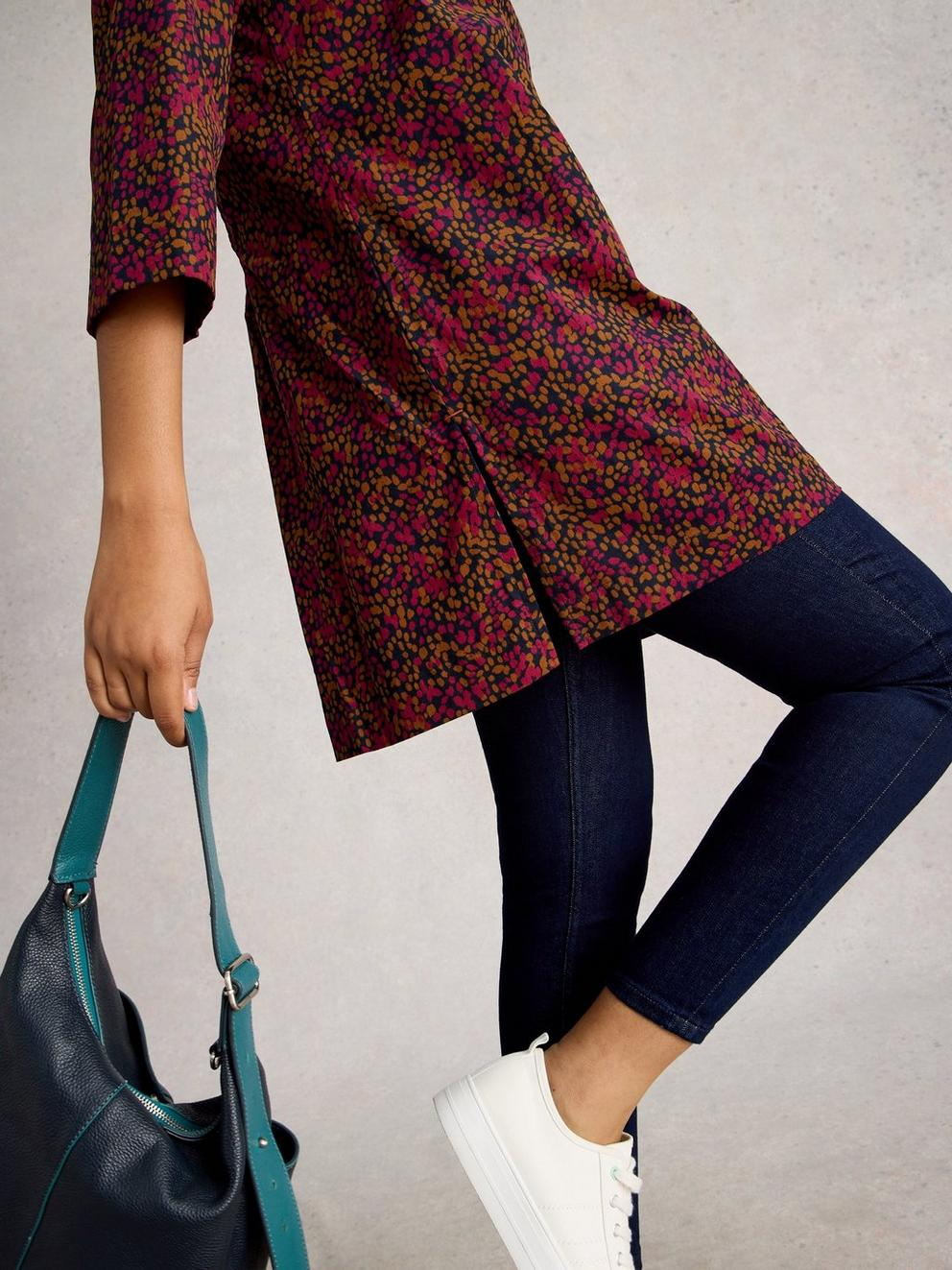 White Stuff Blake Cord Tunic - Pink Multi