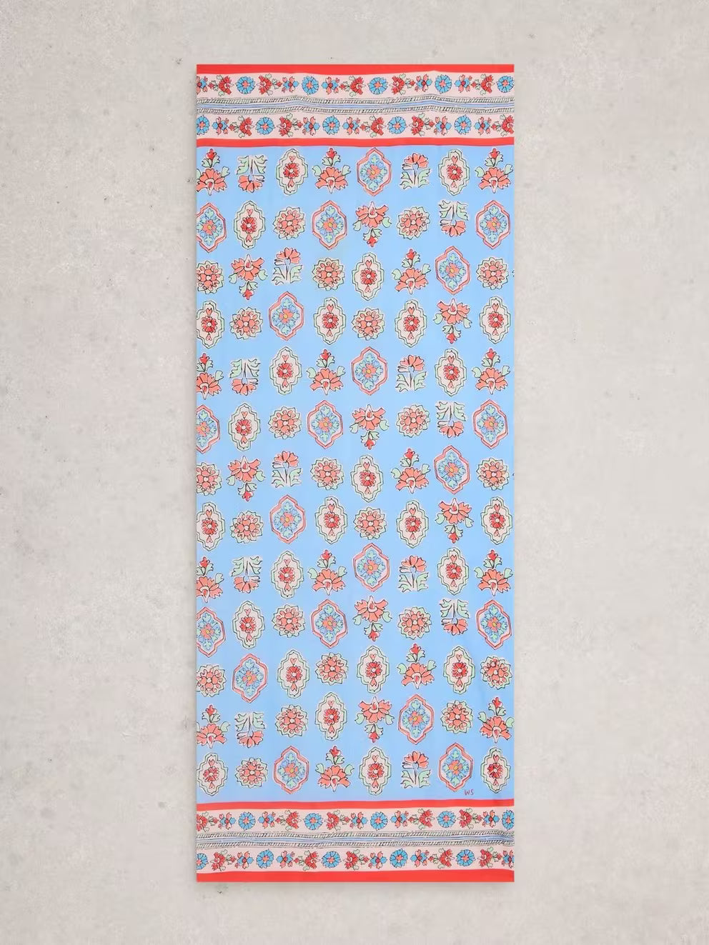 White Stuff Callie Printed Scarf - Blue Print