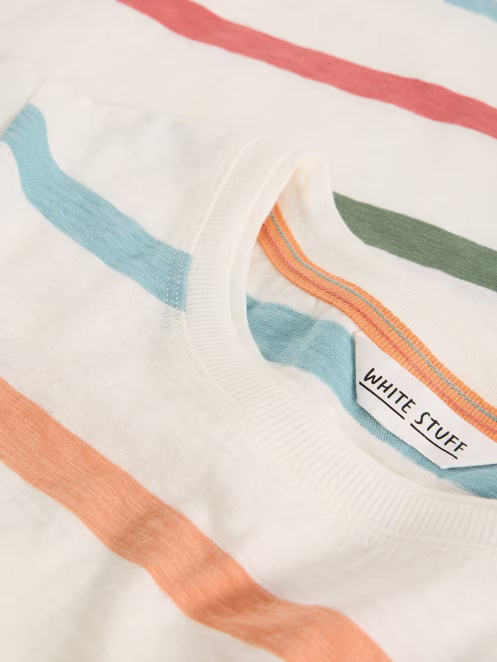 White Stuff Clara LS Stripe Tee - Ivory Multi 26