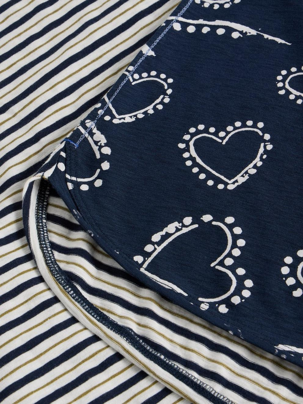 White Stuff Clara LS Tee - Navy Multi