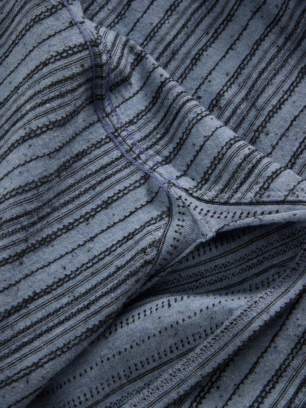 White Stuff Clara Stitch LS Tee - Blue Multi