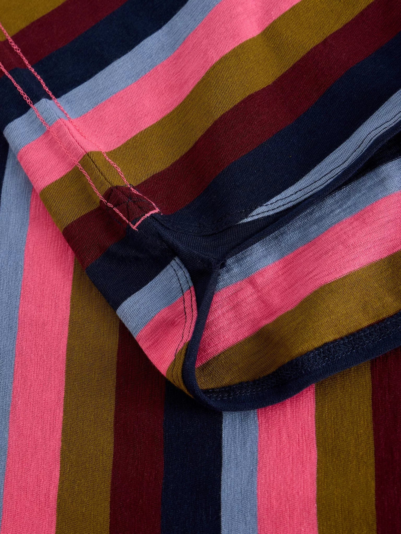 White Stuff Clara Stripe LS Tee - Pink Multi