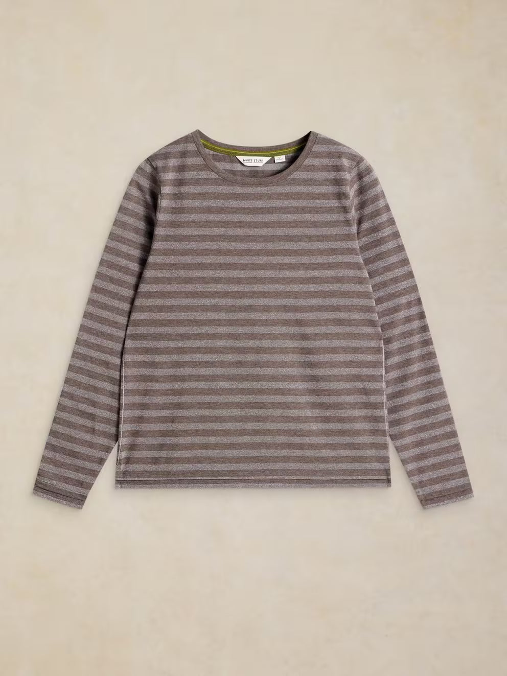 White Stuff Clara Stripe Sparkle - Grey