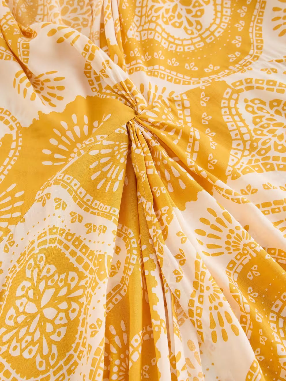 White Stuff Cleo Coverup Kimono - Yellow Print