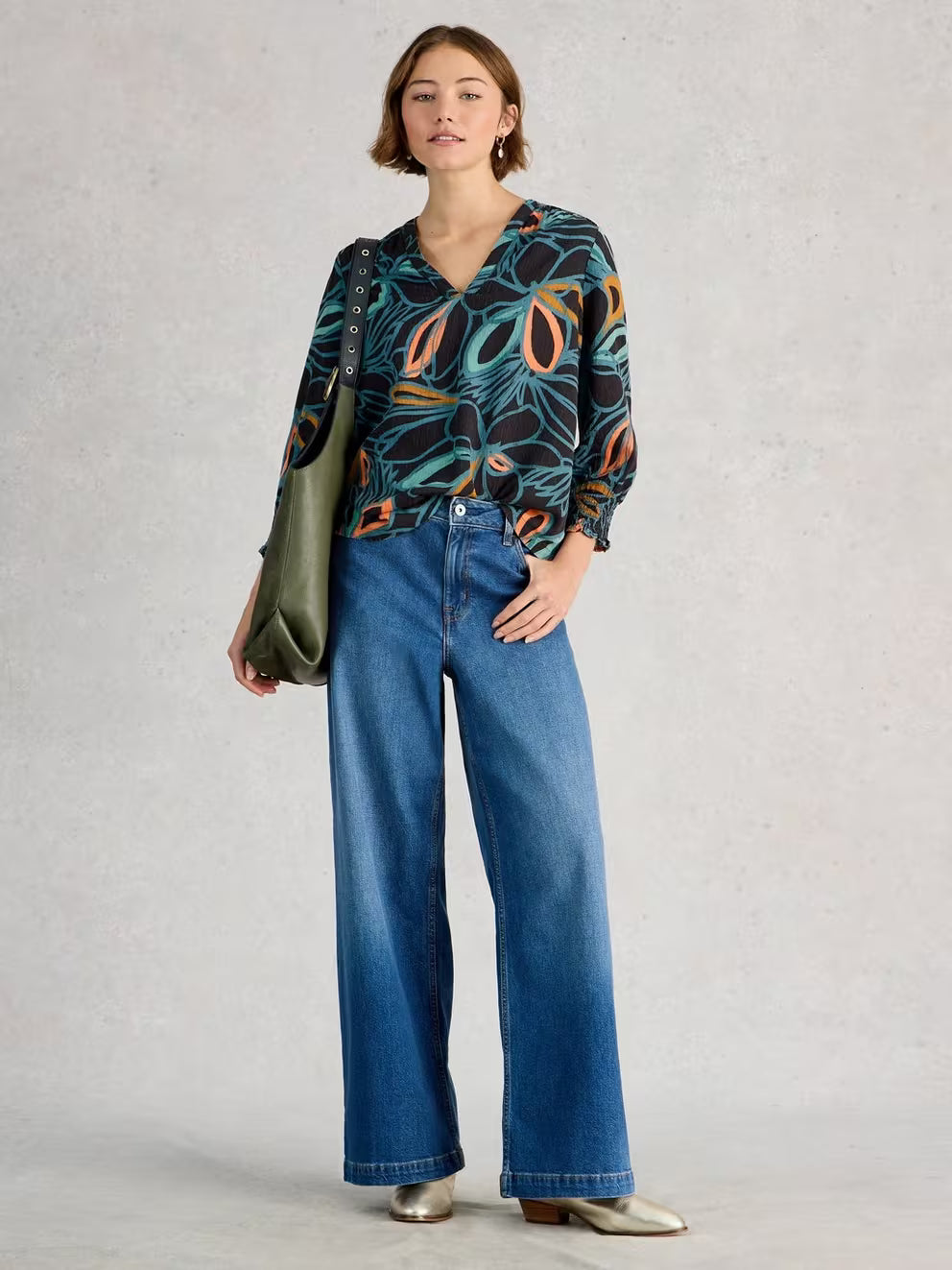 White Stuff Elisa Top - Black Multi