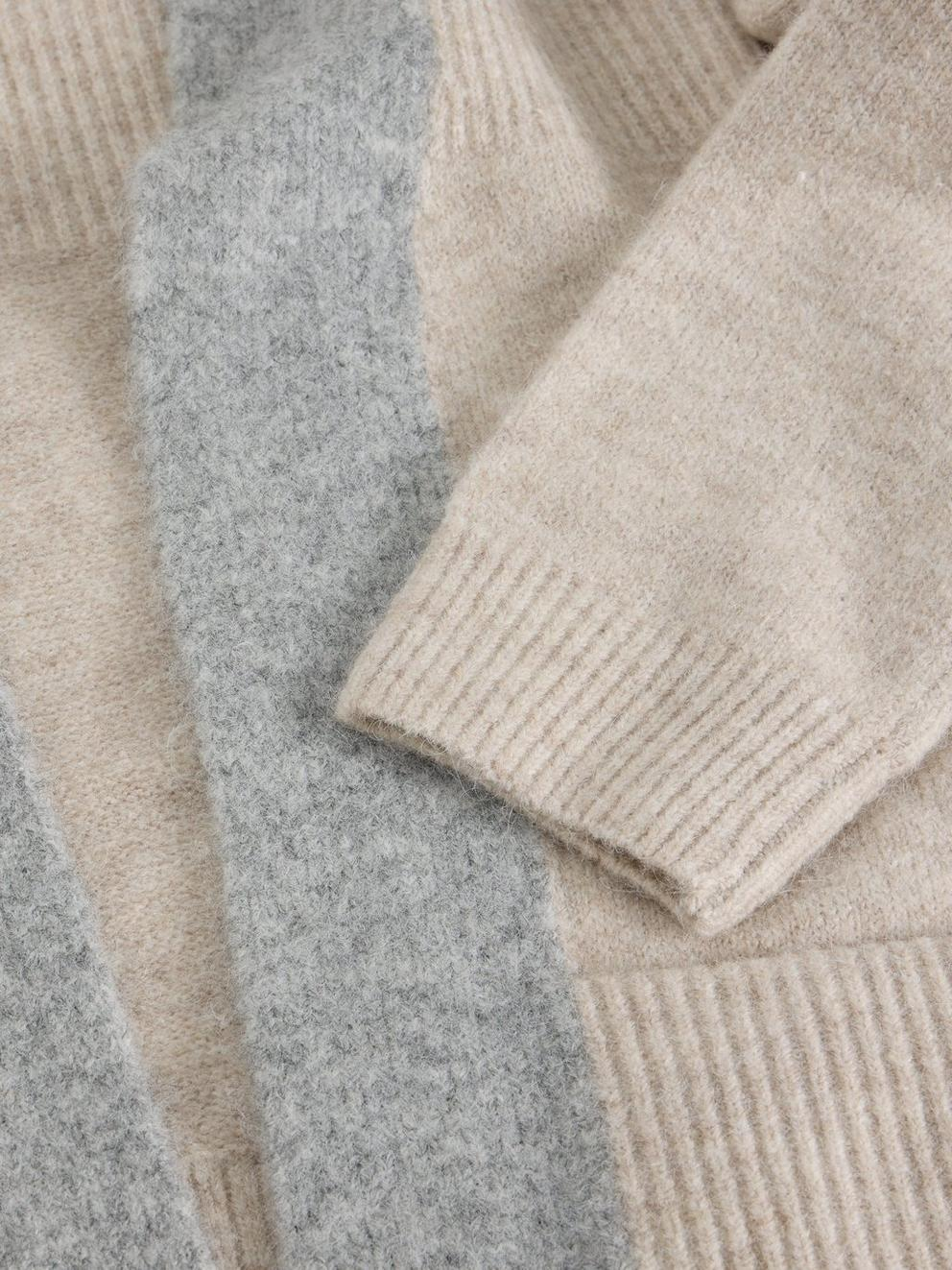 White Stuff Erin Longline Cardigan - Natural Multi