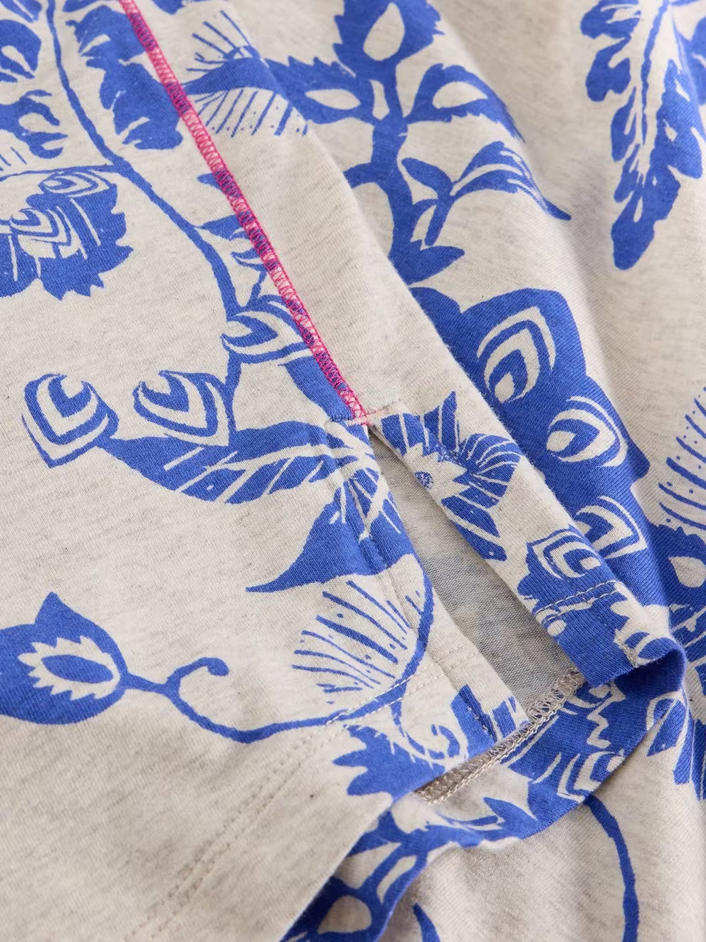 White Stuff Eva Jersey Nightie - Natural Multi