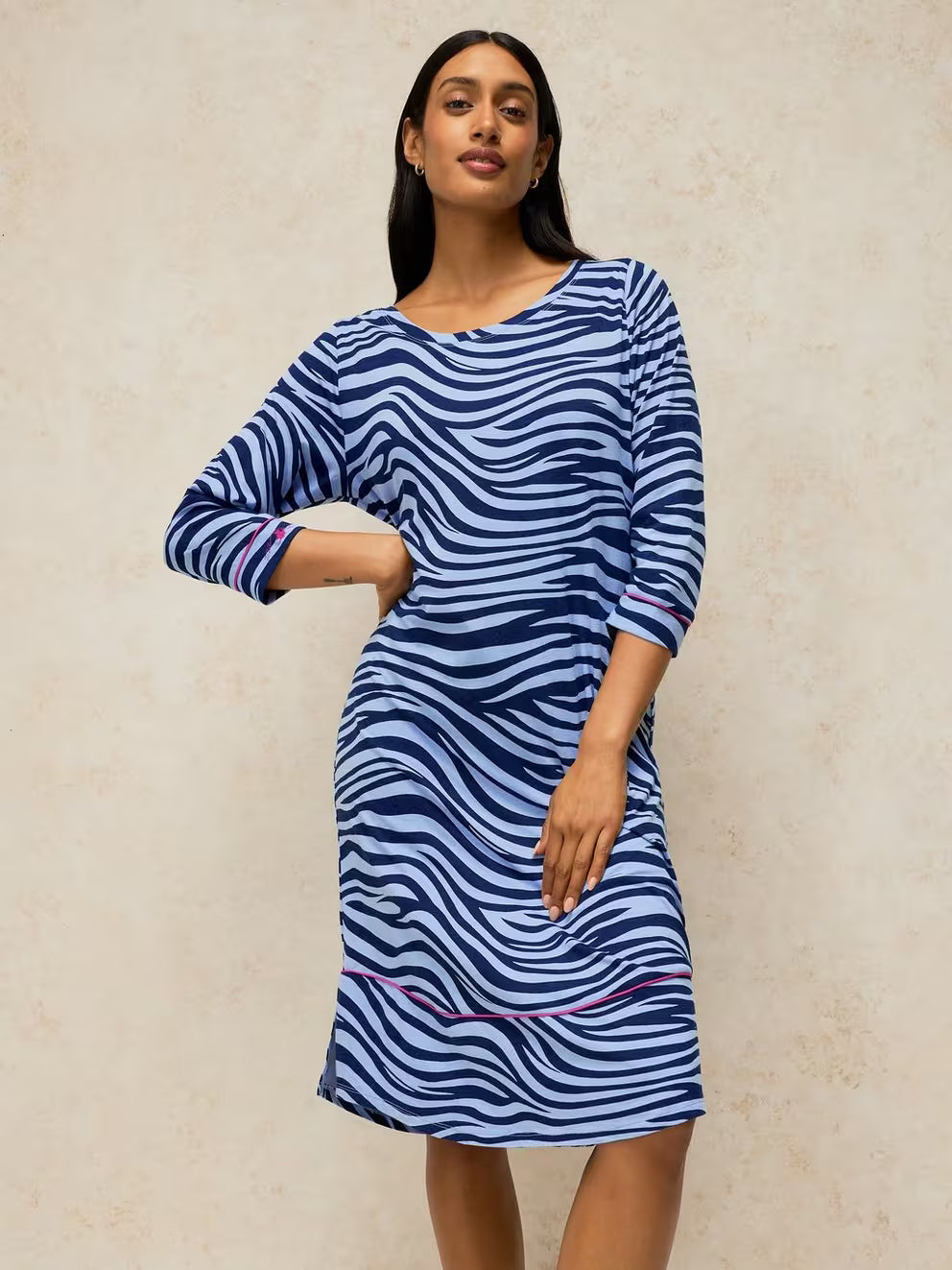 White Stuff Eva Nightie - Blue Print