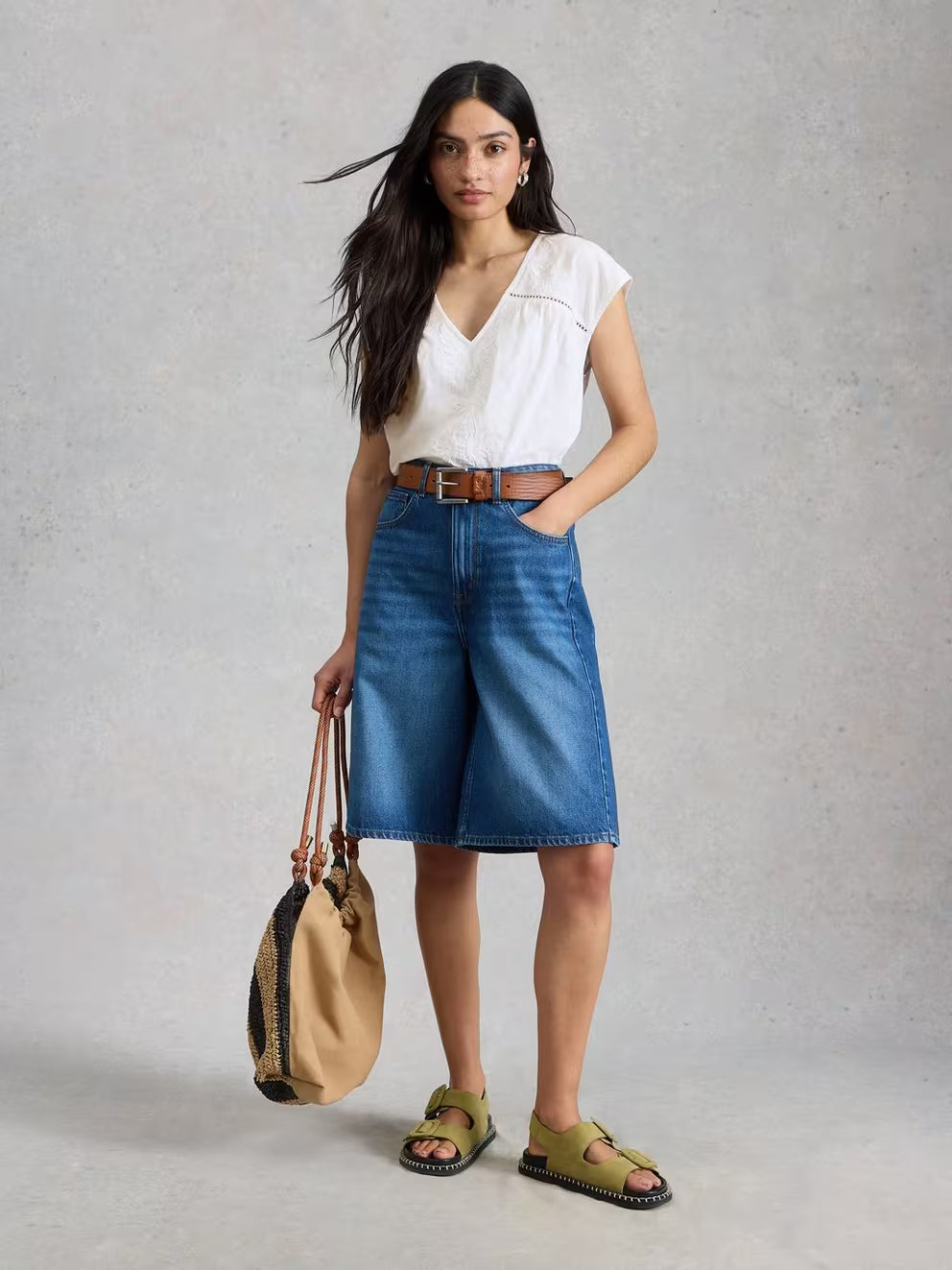 White Stuff Fliss Floral Top - White