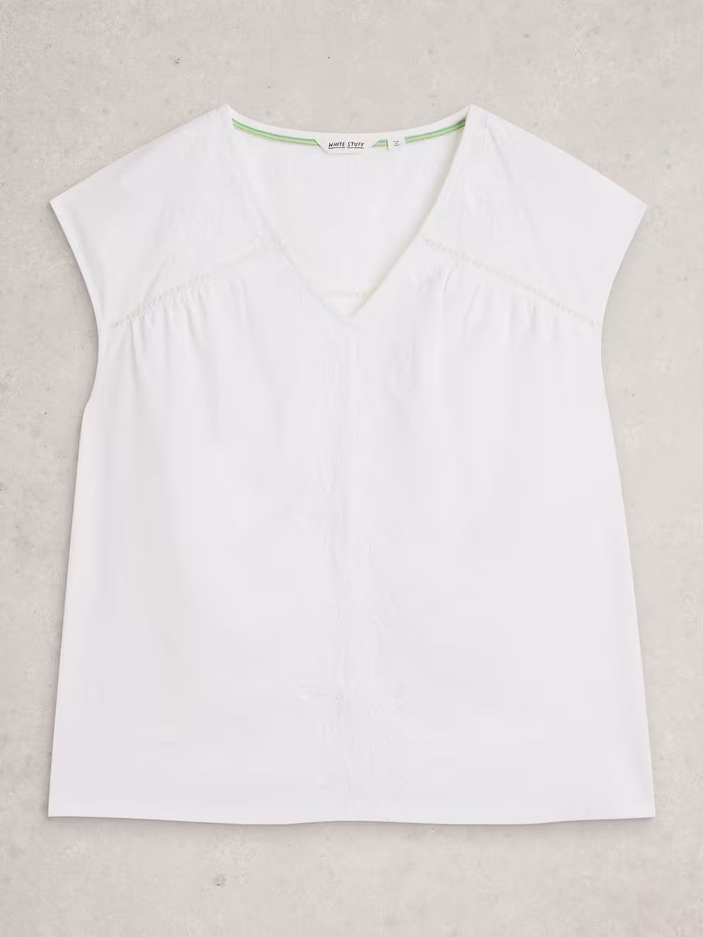 White Stuff Fliss Floral Top - White