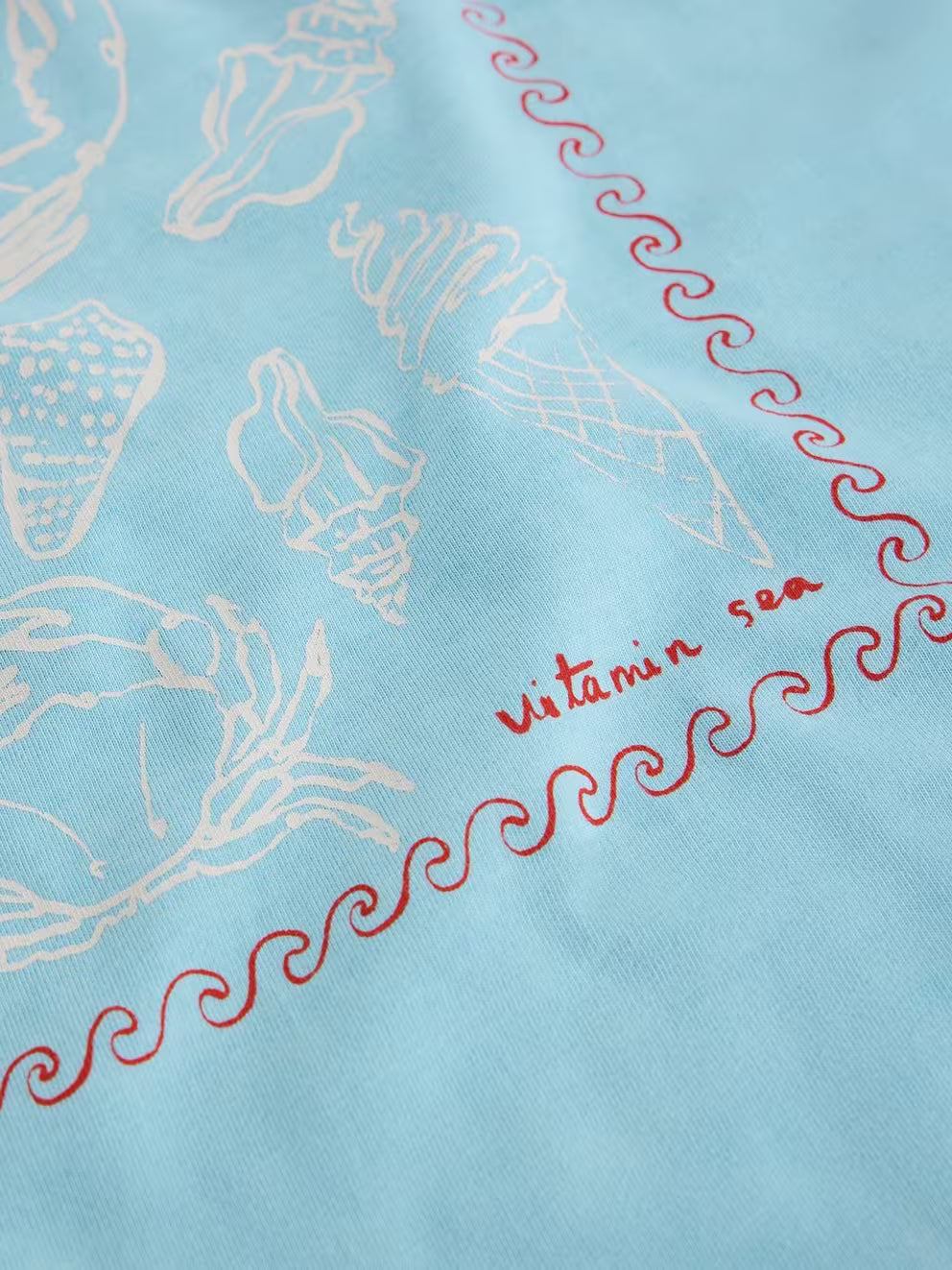 White Stuff Gina Graphic Tee - Blue Print