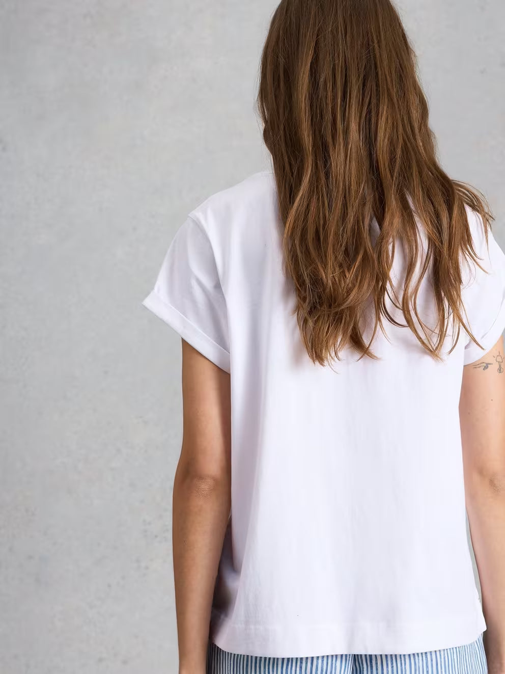 White Stuff Gina Graphic Tee - Ivory Print
