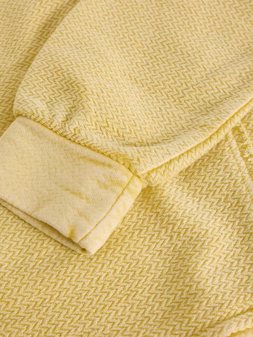 White Stuff Herringbone Sweater - Light Yellow