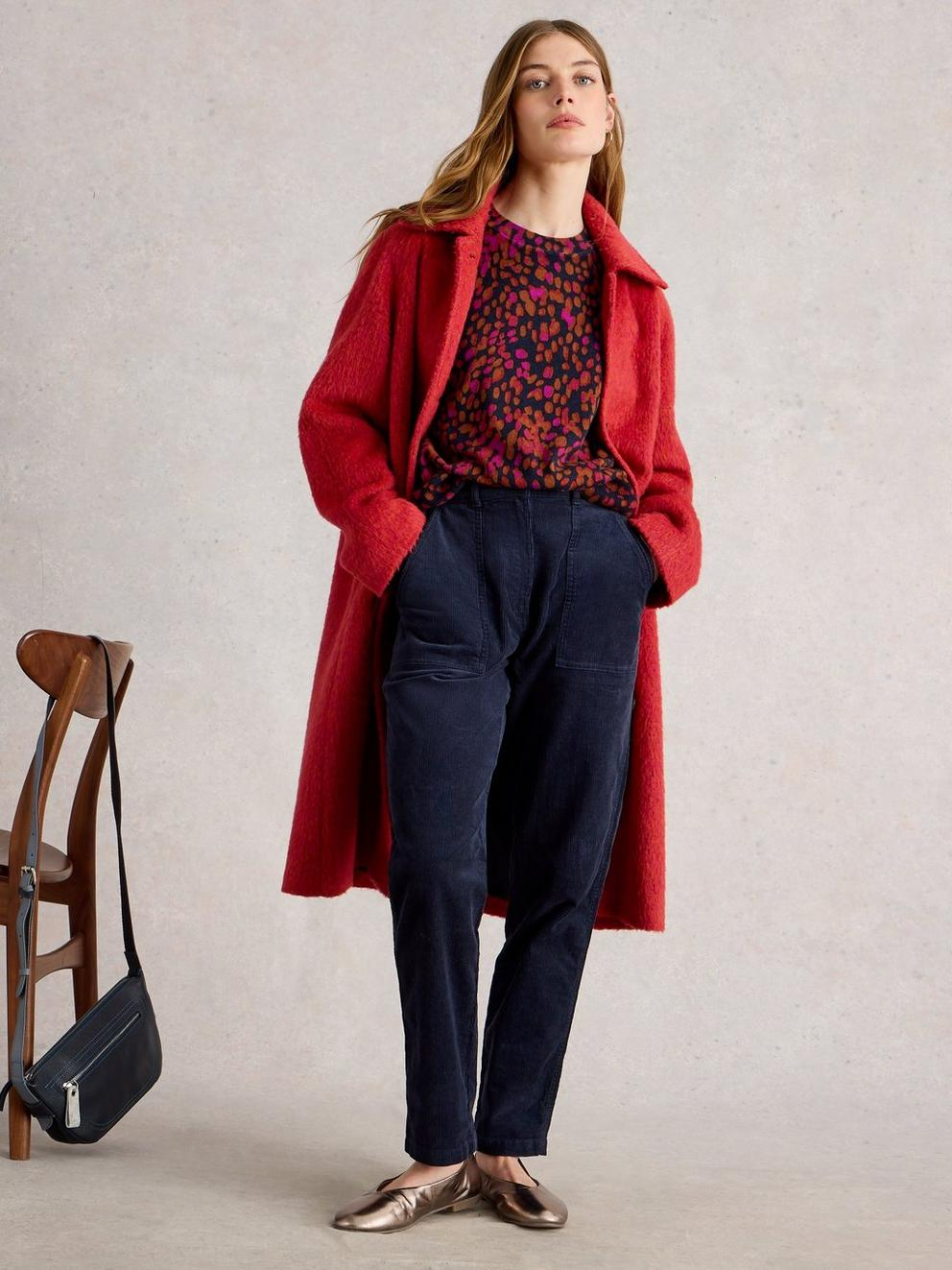 White Stuff Katie Print Jumper - Navy Print