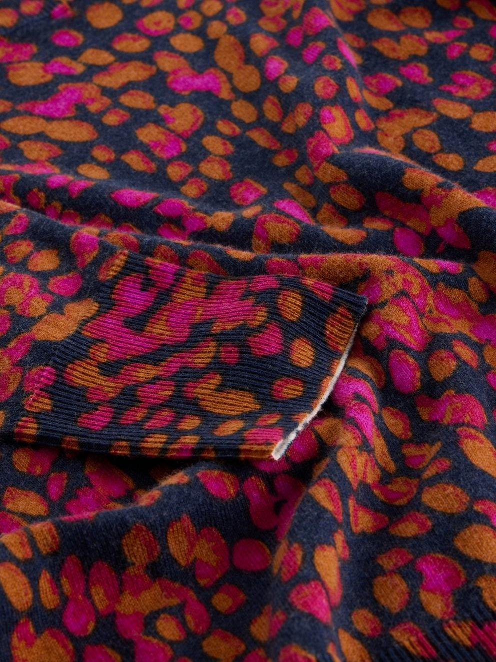 White Stuff Katie Print Jumper - Navy Print