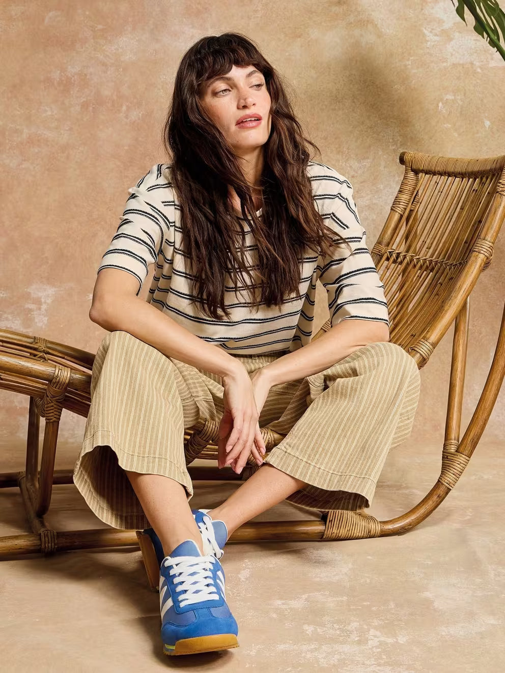 White Stuff Katya Stripe Tee - Ivory Multi