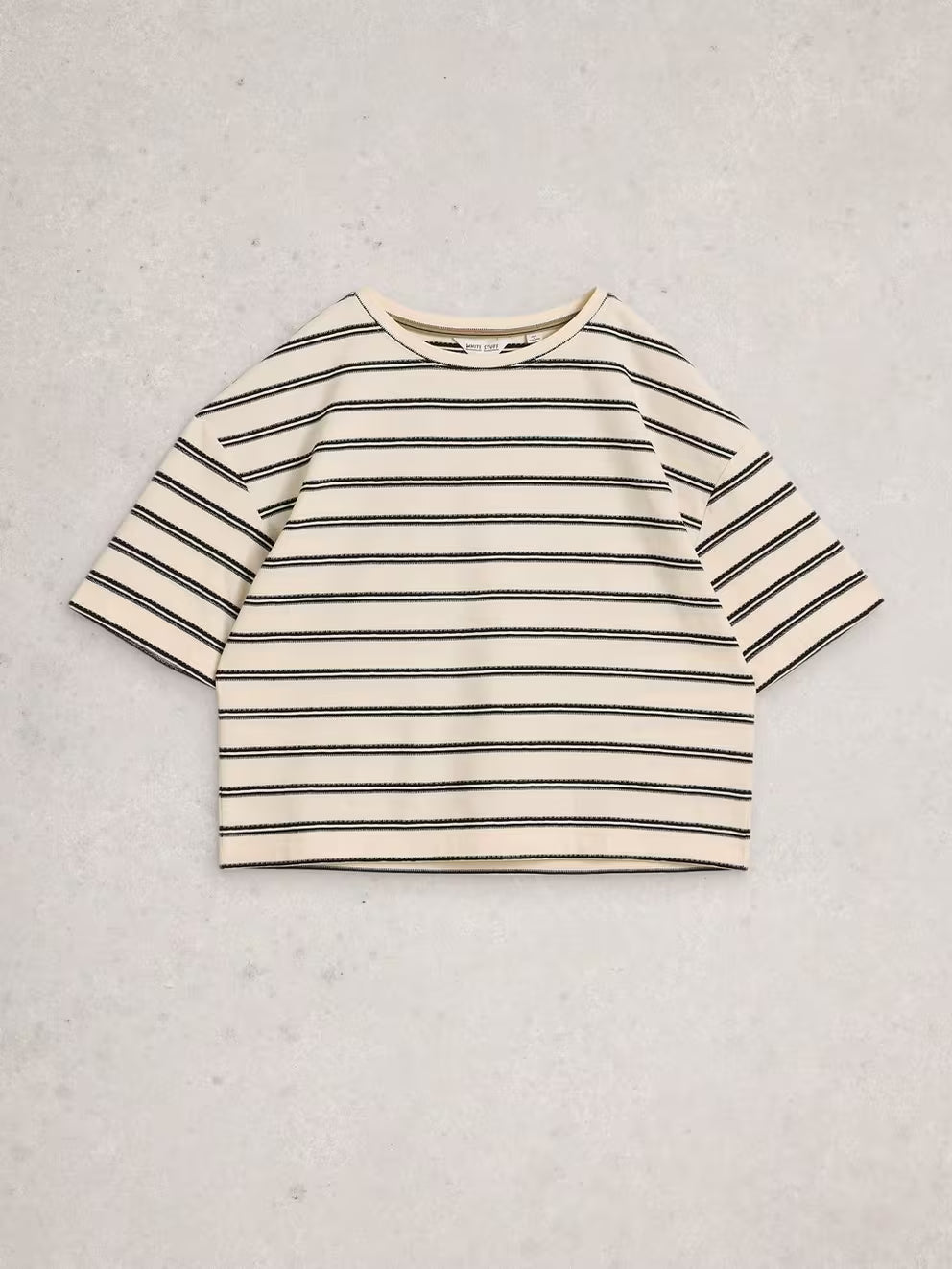 White Stuff Katya Stripe Tee - Ivory Multi