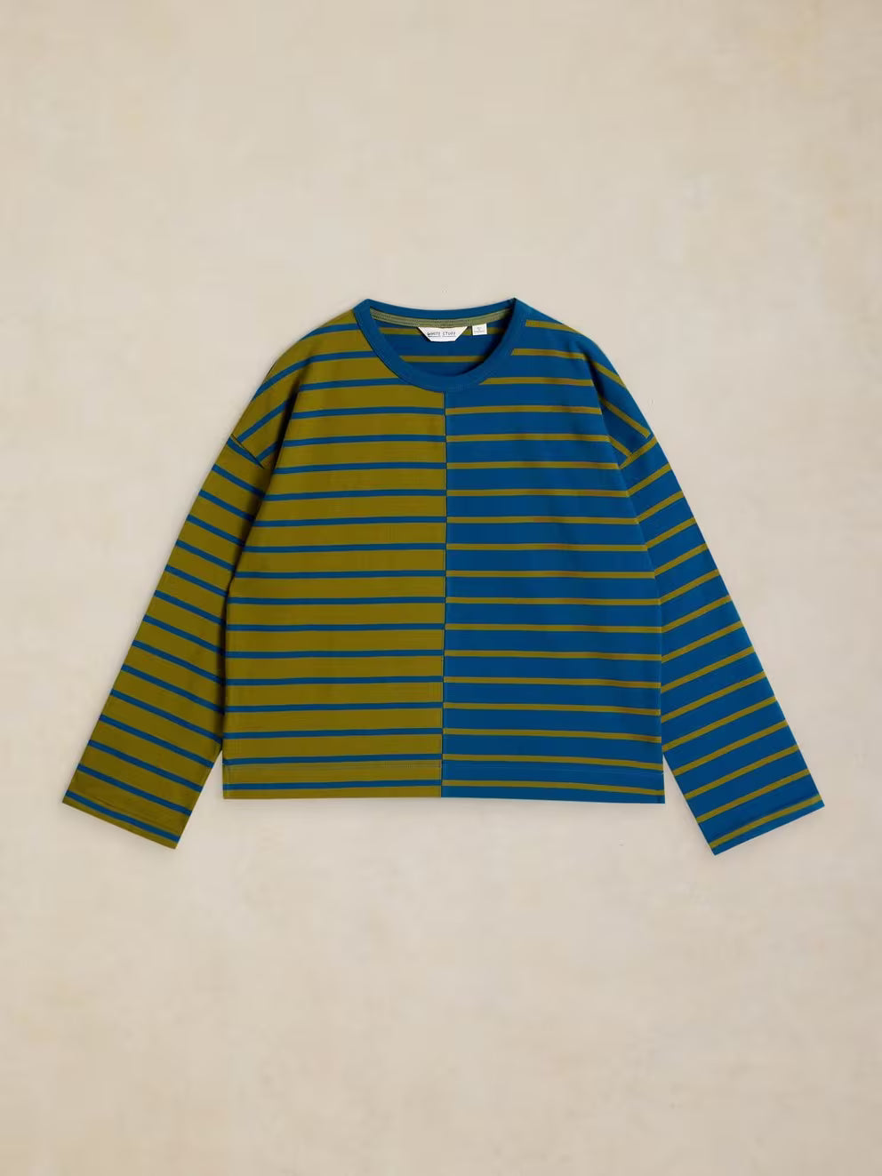 White Stuff Kim Midweight LS Tee - Green Multi