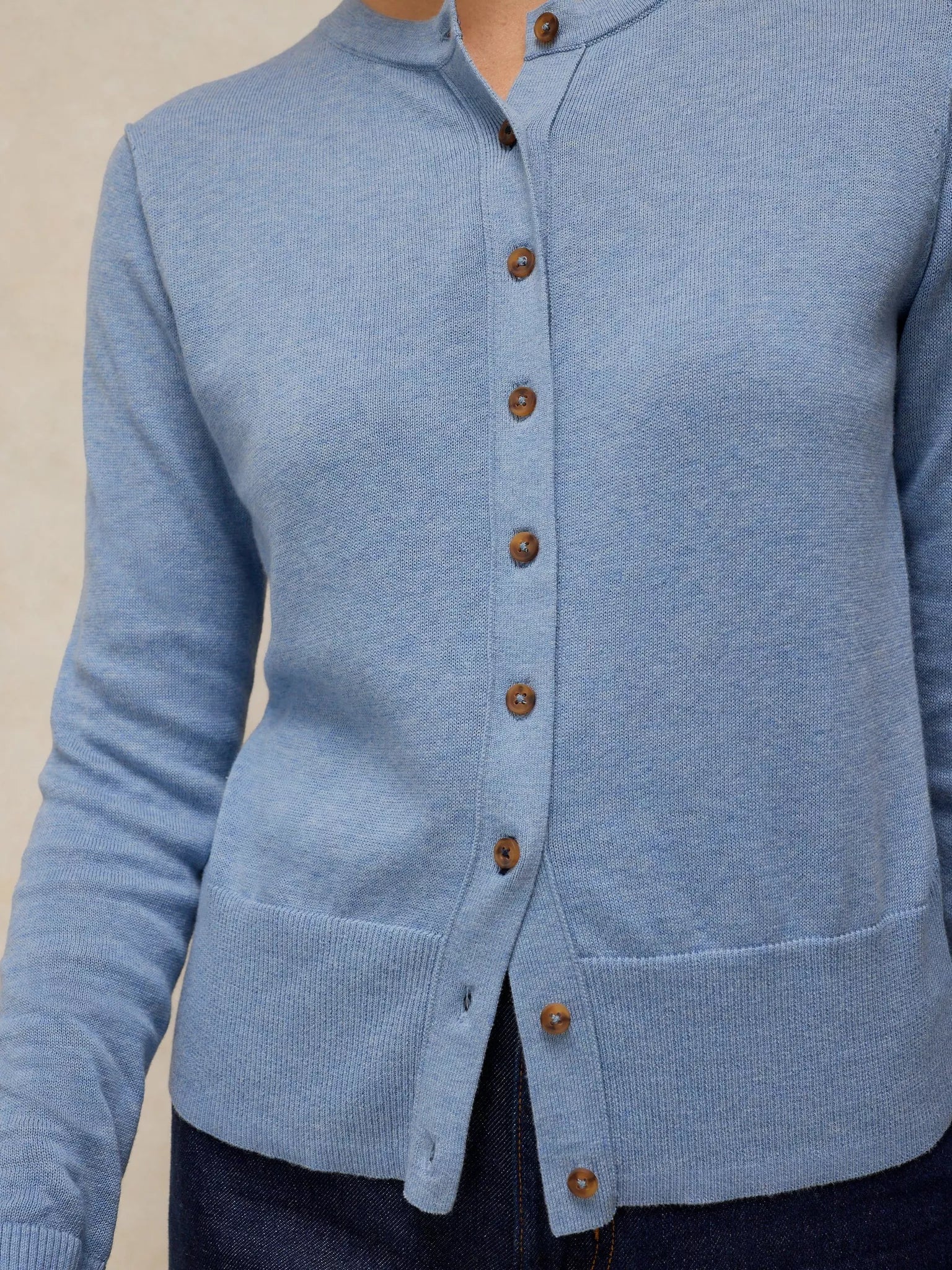 White Stuff Lois Cardi - Mid Blue