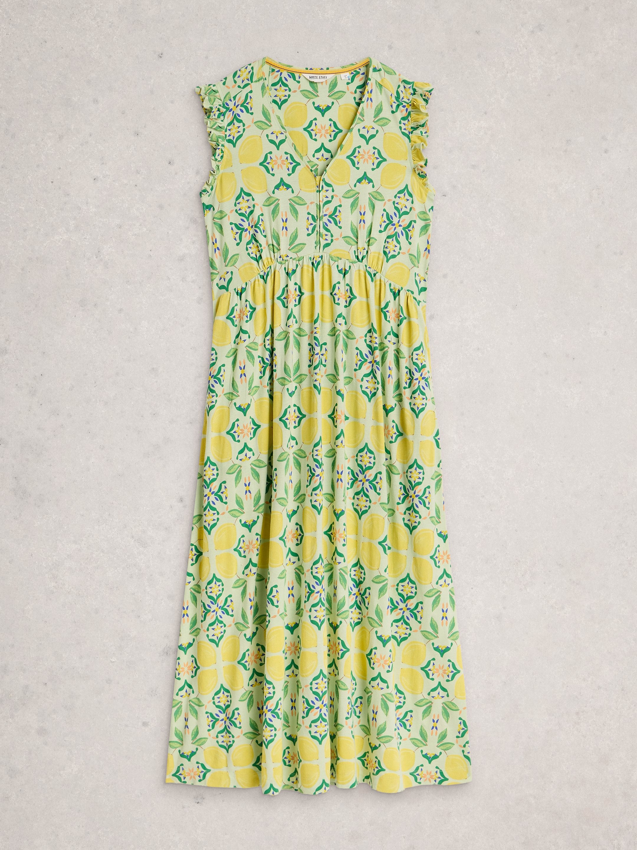 White Stuff Lorna Jersey Maxi Dress - Green Multi