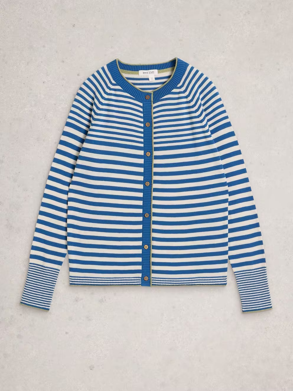 White Stuff Lulu Stripe Cardi - Blue Multi