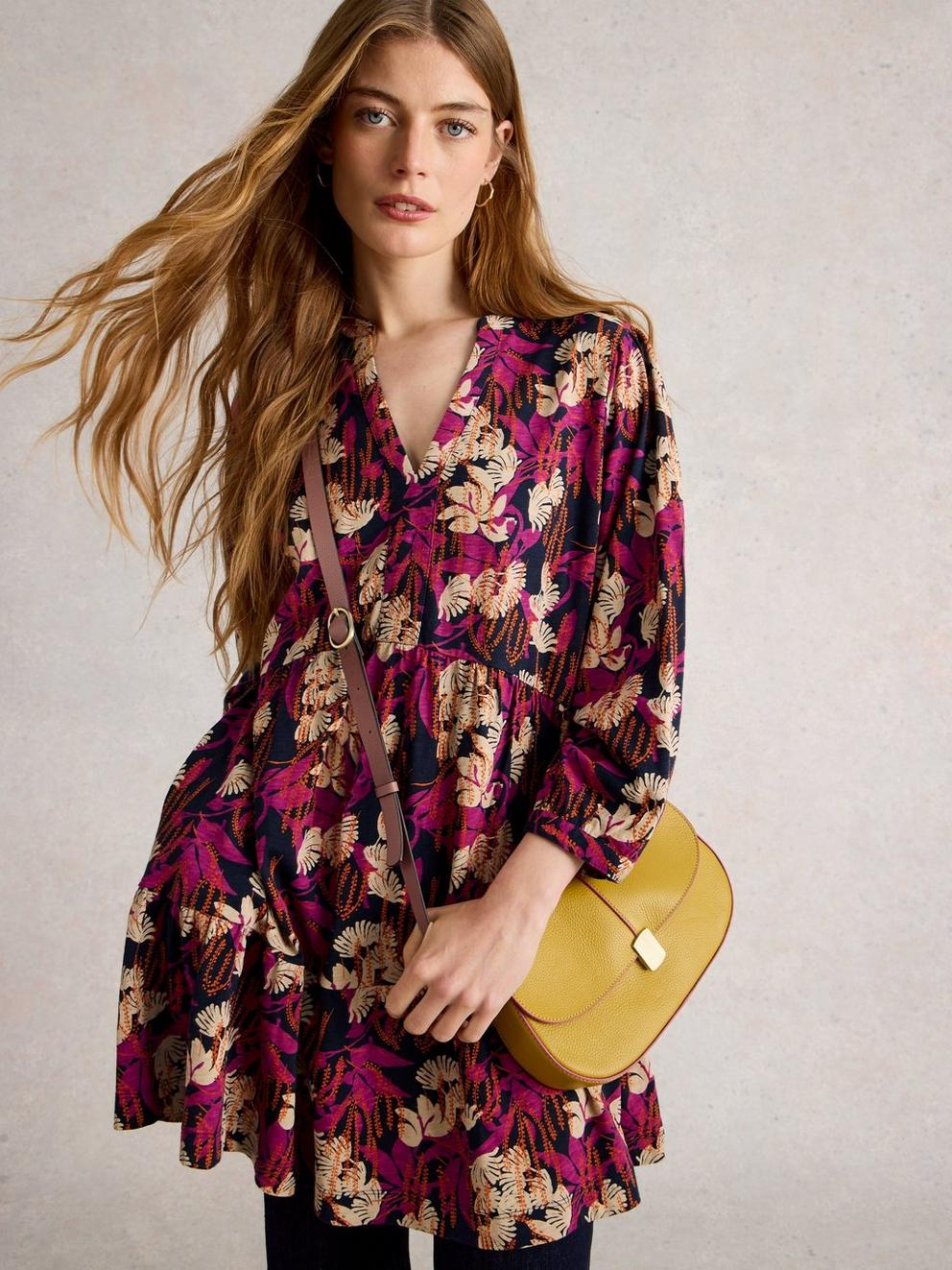 White Stuff Marta Tunic - Navy Print