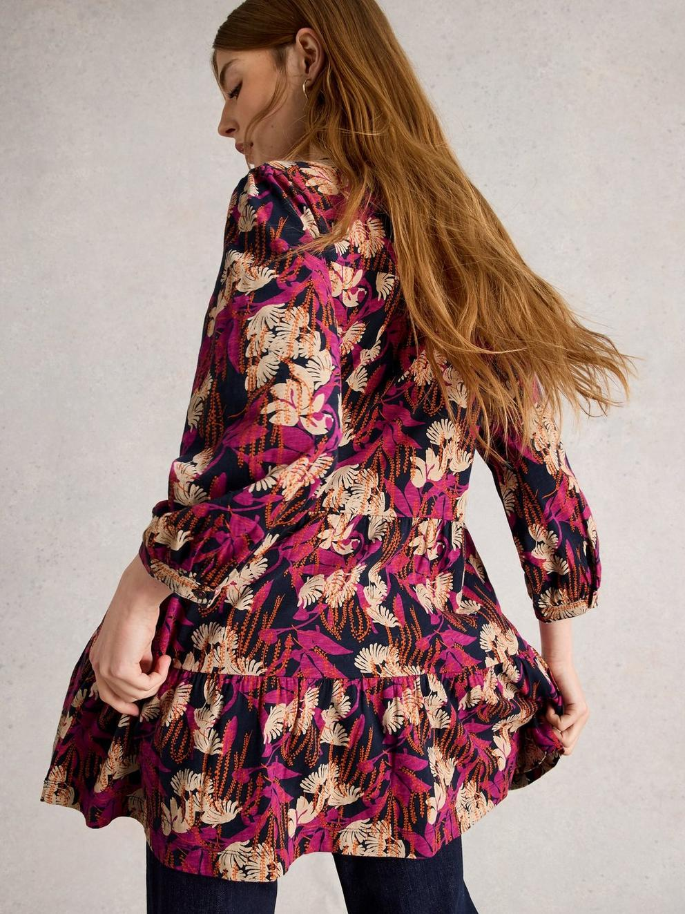 White Stuff Marta Tunic - Navy Print