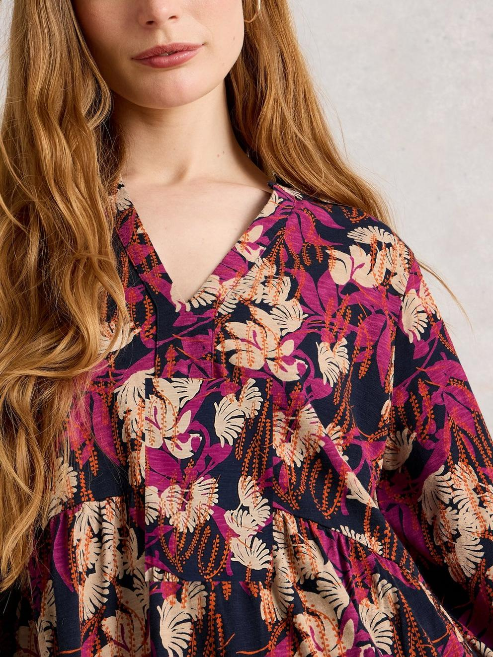 White Stuff Marta Tunic - Navy Print