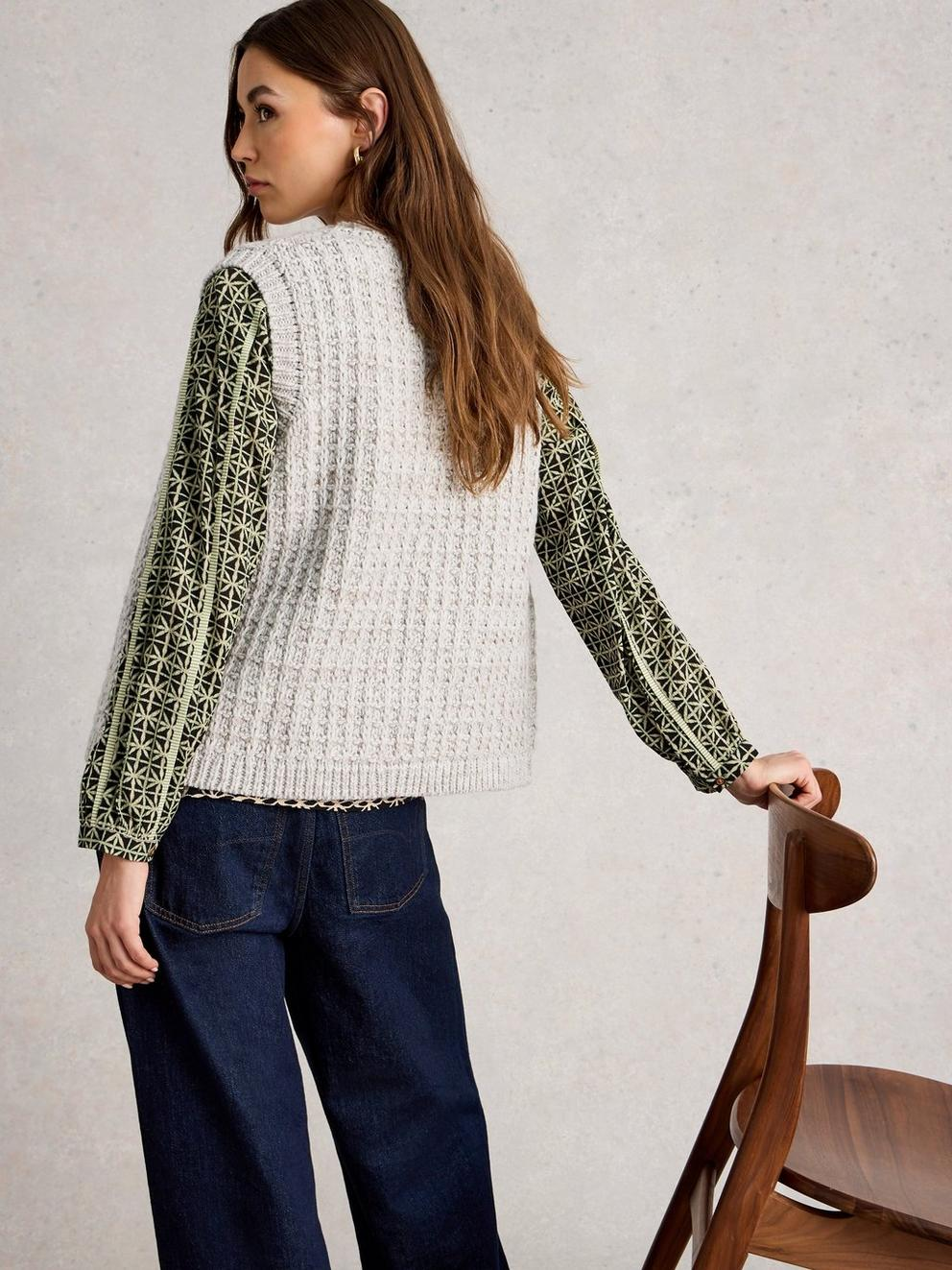 White Stuff Maxine Button Tank - Light Natural