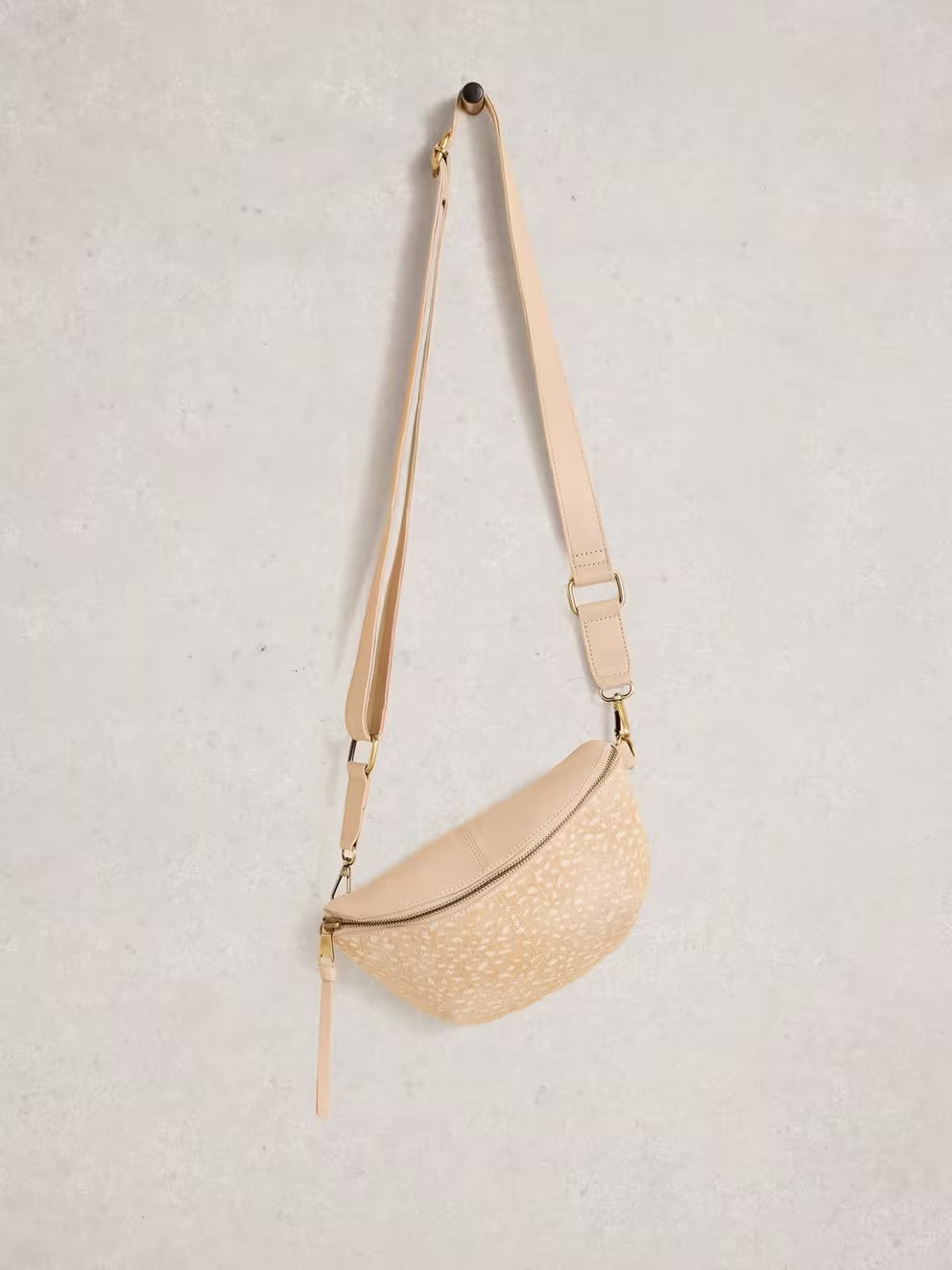 White Stuff Mini Sebby Leather Sling Bag - Nat. Multi